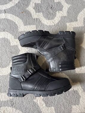 Polo Ralph Lauren Dylon Boots Black Men's Sz 12D Fall Winter Rain Snow